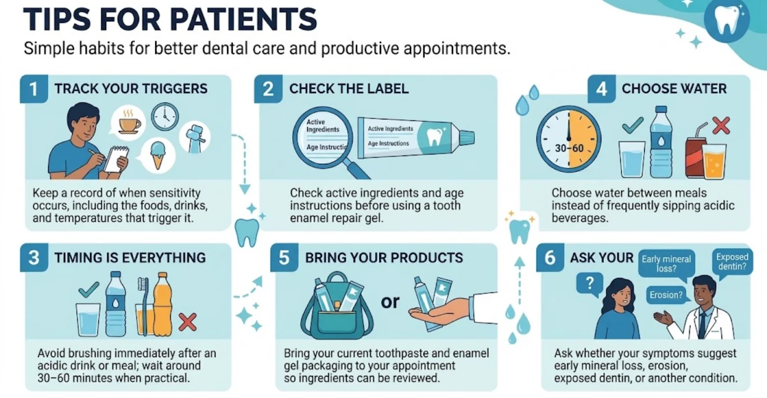 Tooth Enamel Repair Gel infographic
